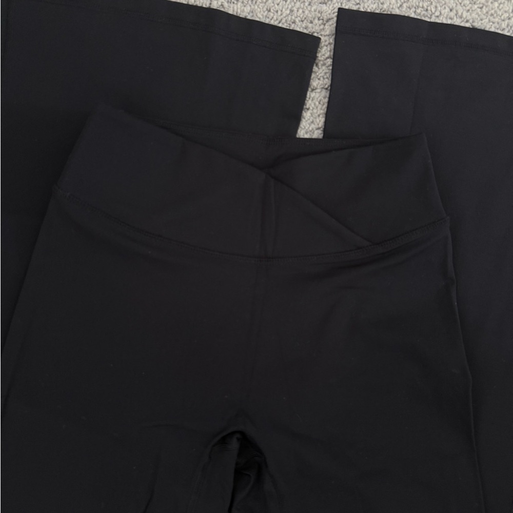Oner Active Unified Wrap Flare Bottoms in Black - Picture 7 of 9